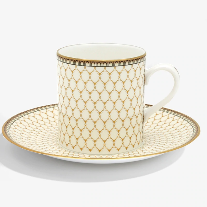 Ivory Antler Trellis Coffee Cup & Saucer