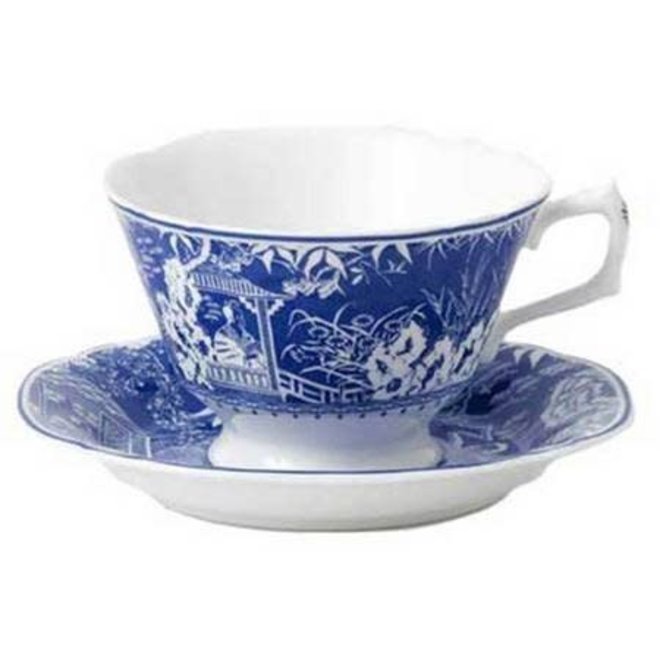Mikado Blue Teacup & Saucer (Discontinued)