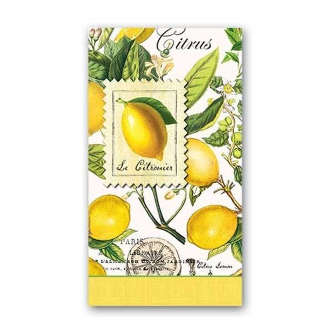 Michel Lemon Basil Paper Hostess Napkins