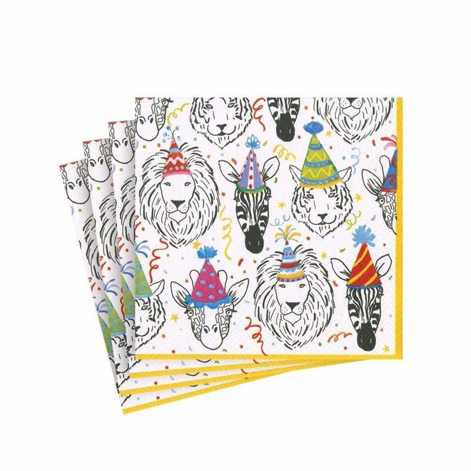 Safari Birthday Paper Cocktail Napkins