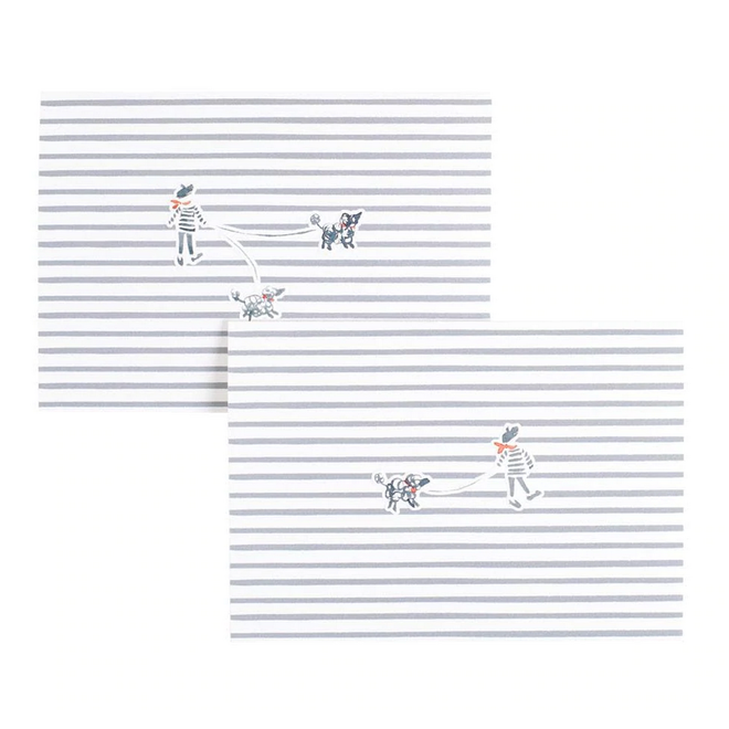Francois Et Fifi Embossed Boxed Cards
