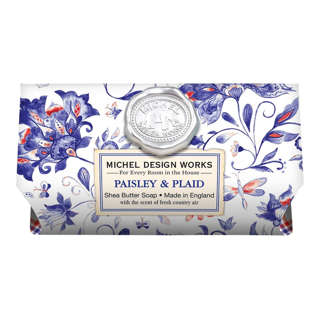 Paisley & Plaid Large Soap Bar