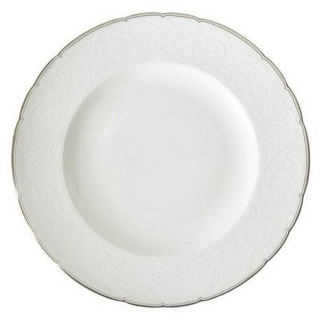 Darley Abbey Pure Platinum Dinner (10in) Plate-Discontinued