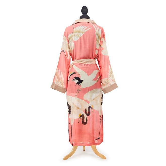 Peony Pink Heron Robe Gown