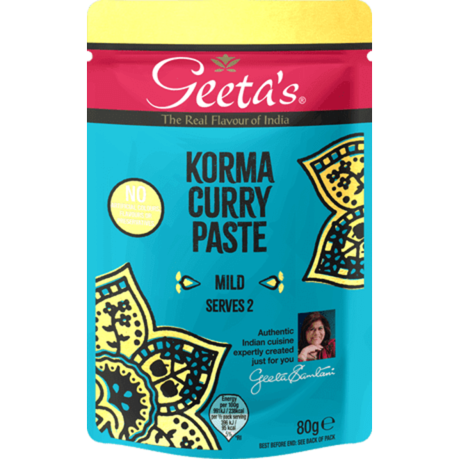 Geeta's Korma Curry Paste Packet (Mild)