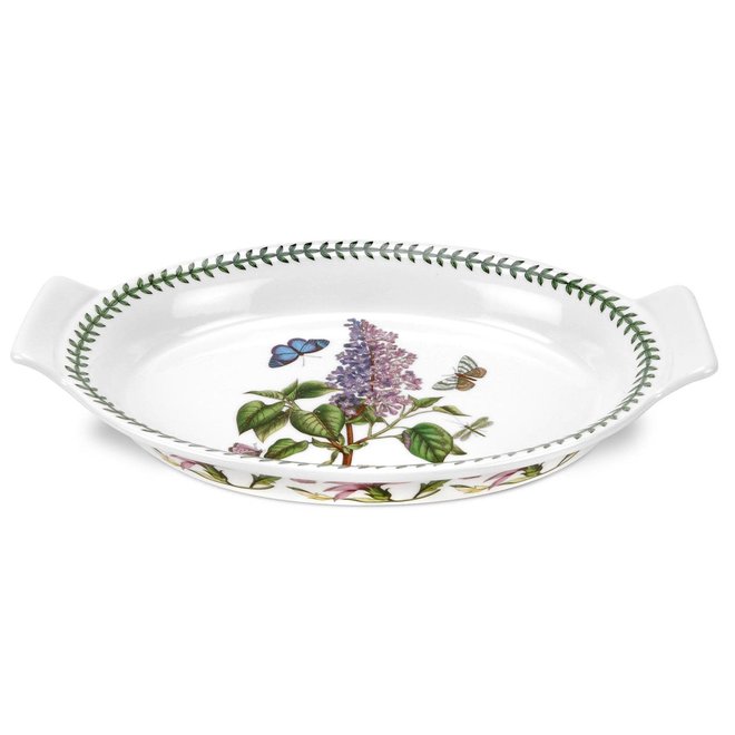Botanic Garden Large Oval Gratin Dish (Lilac)