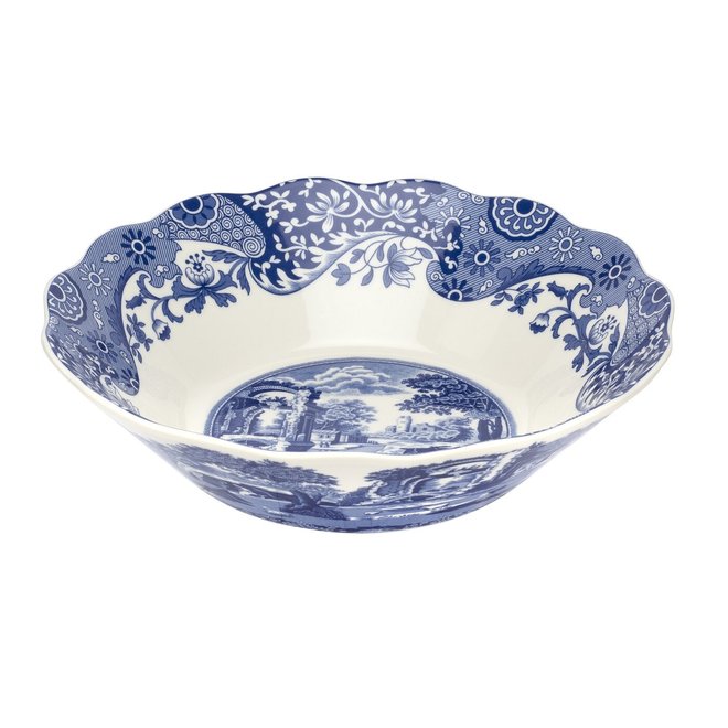 Spode Blue Italian 4" Footed Bowl – Ceramic Serving Piece 9560826