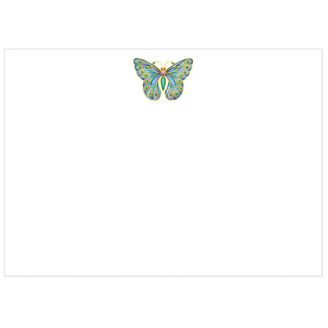 Jeweled Butterfly Correspondence Cards