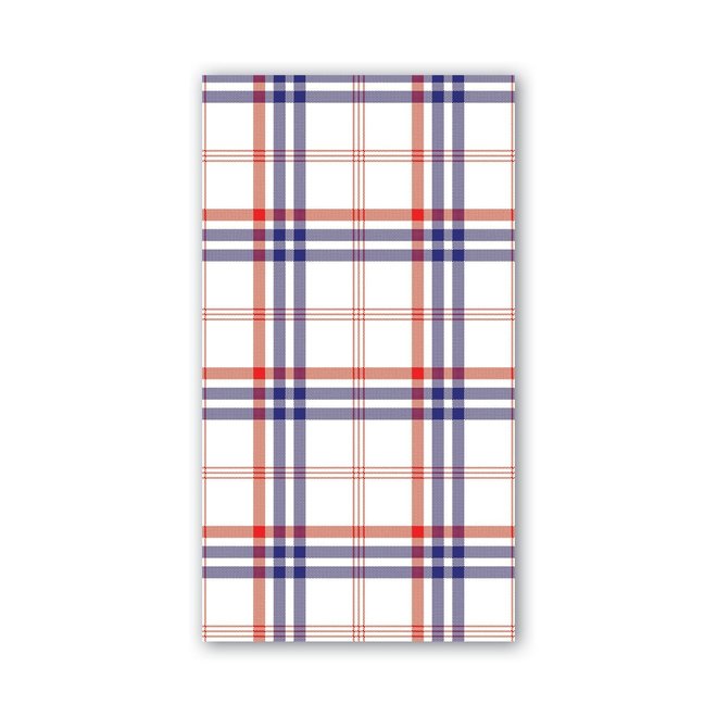Michel Paisley & Plaid Paper Hostess Napkins
