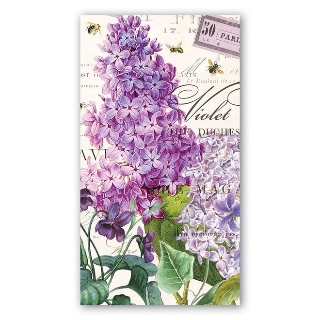 Lilac & Violets Hostess Napkin