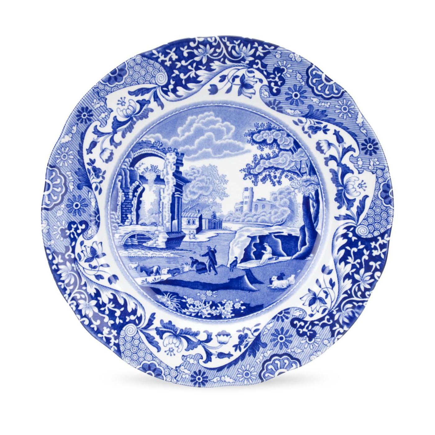 Spode Blue Italian Luncheon Plate 23cm British Isles