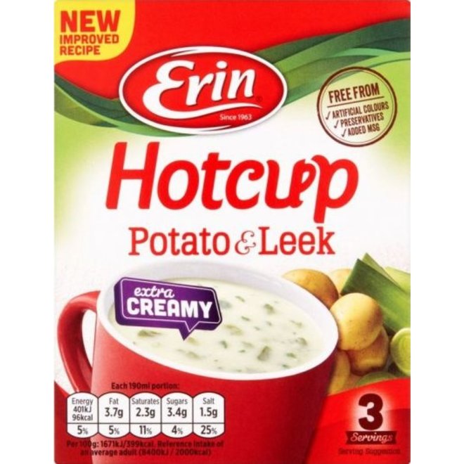 Erin Hot Cup Creamy Potato & Leek Soup