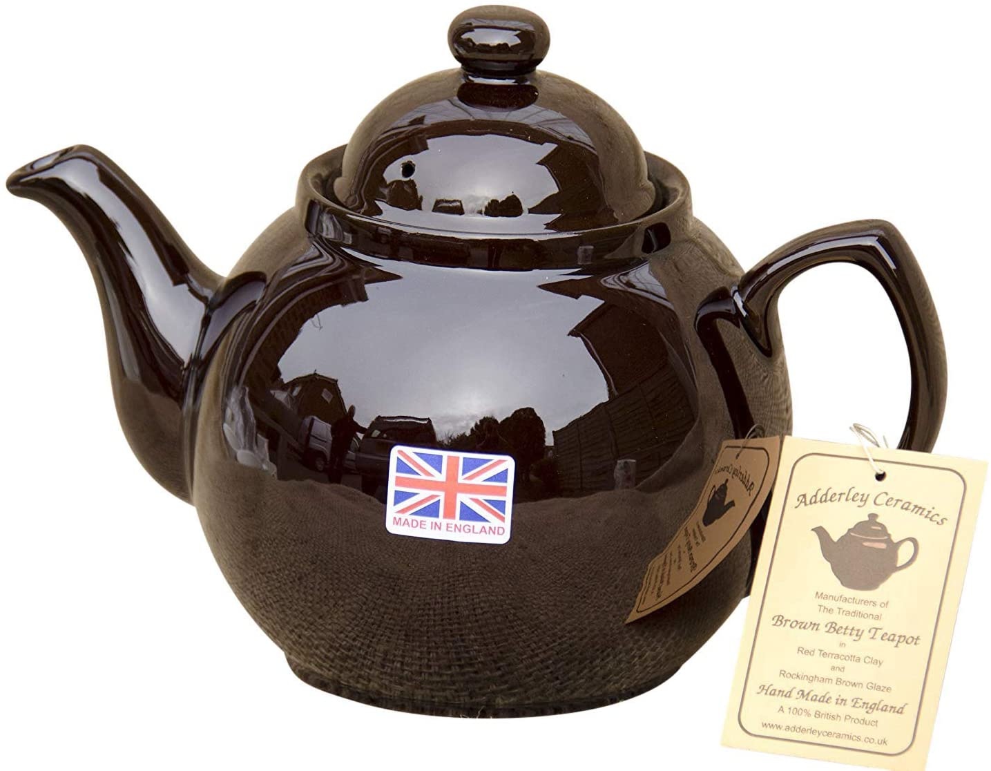 Adderley Ceramics Brown Betty 4 Cup Teapot British Isles