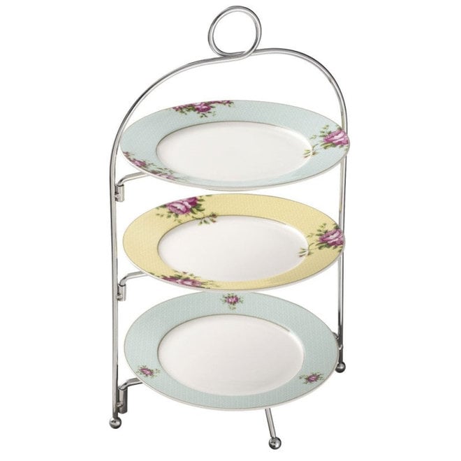 Three Tier Metal Plate Stand