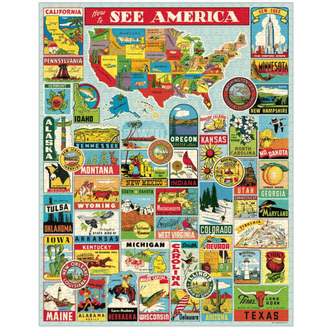 See America Vintage Puzzle