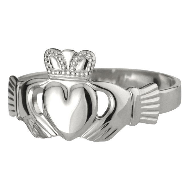 Ladies Claddagh Sterling Silver Ring