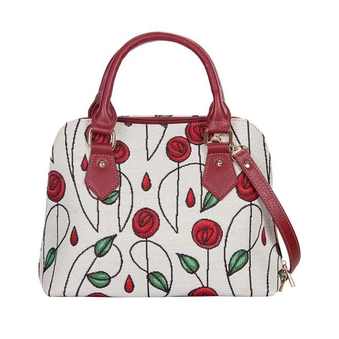 Mackintosh Simple Rose Convertible Top Handle Handbag