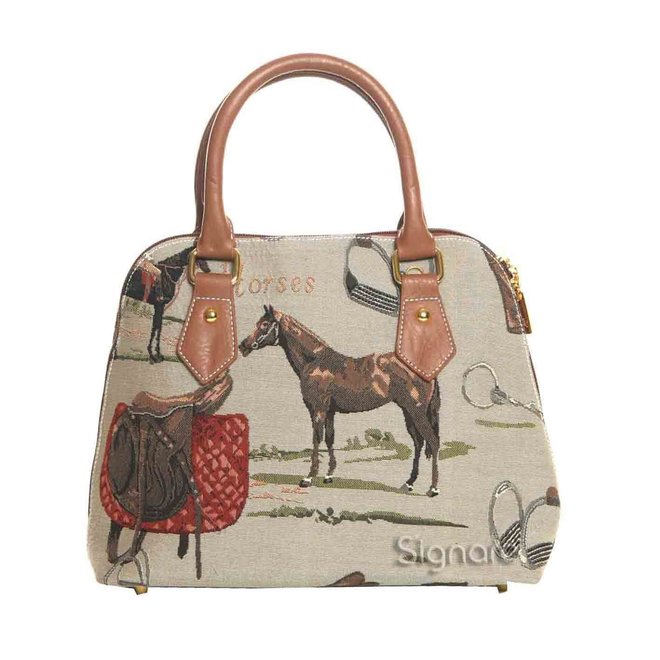 Horse Convertible Top Handle Handbag