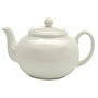 White Stoneware Teapot