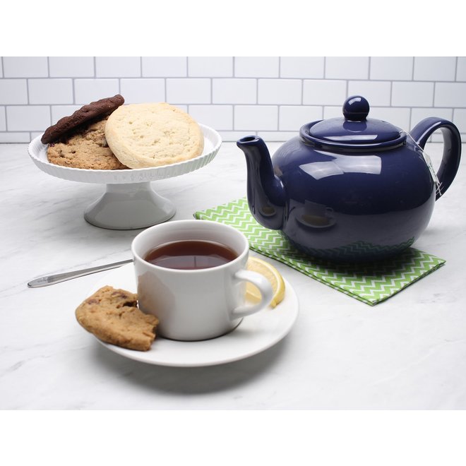 Stoneware Teapot, Blue