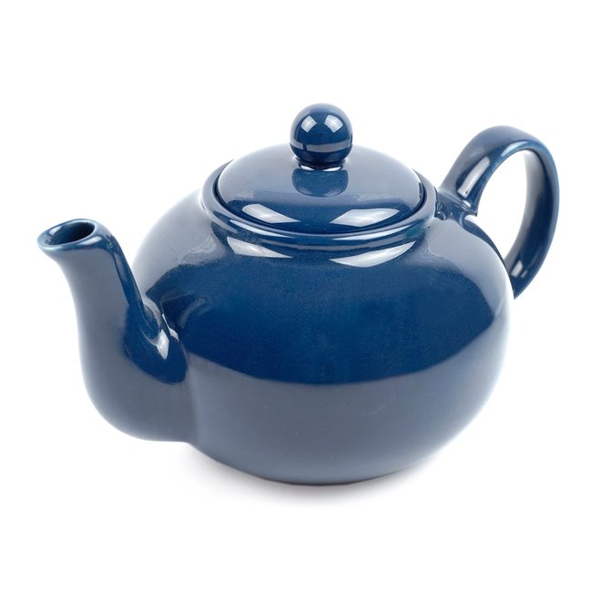 Small Stoneware Teapot, Blue