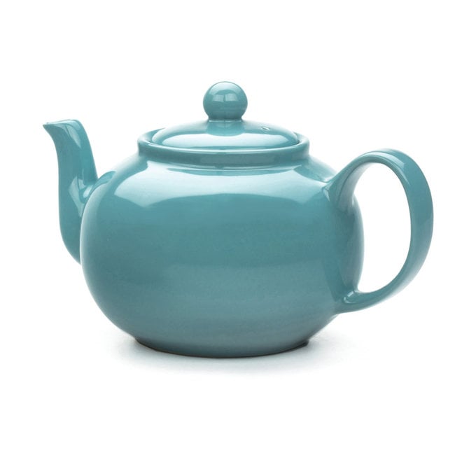 Stoneware Teapot, Turquoise