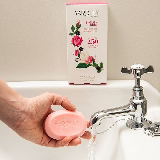 English Rose Luxury Soap Set of 3