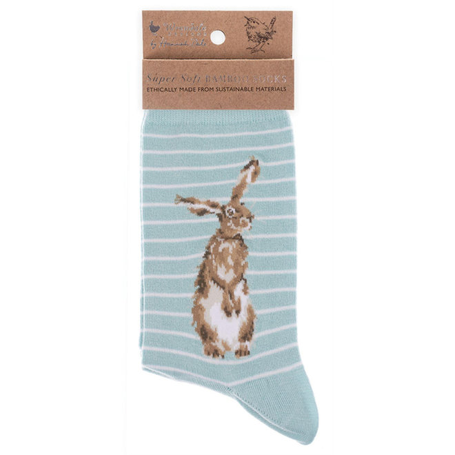 'Hare & the Bee' Hare Socks