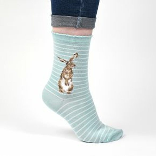 'Hare & the Bee' Hare Socks