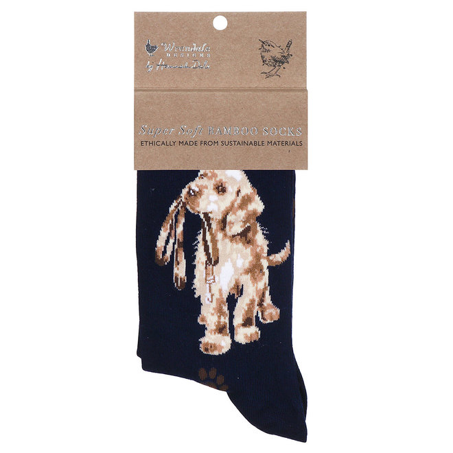 'Hopeful' Labrador Navy Socks