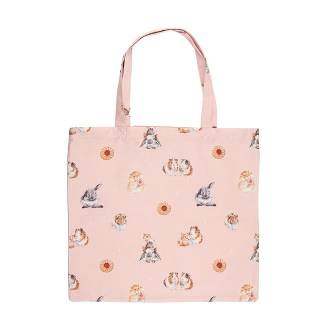 'Piggy in the Middle' Guinea Pig & Rabbit Foldable Shopping Bag