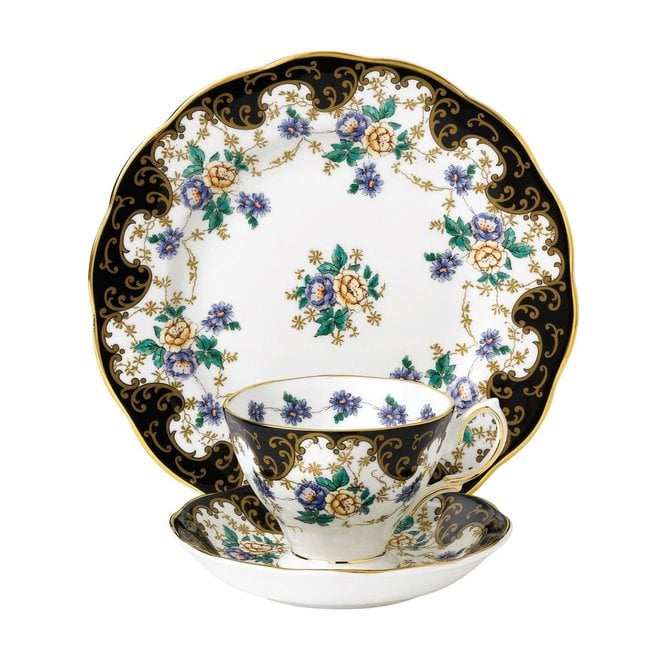 100 Years of Royal Albert 1990 Bouquet Teacup, Saucer & Plate Set
