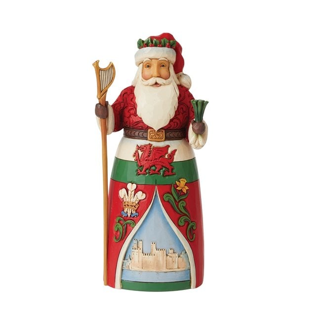 Jim Shore Welsh Santa Figurine