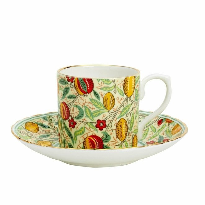 William Morris Pomegranate Demitasse Cup & Saucer