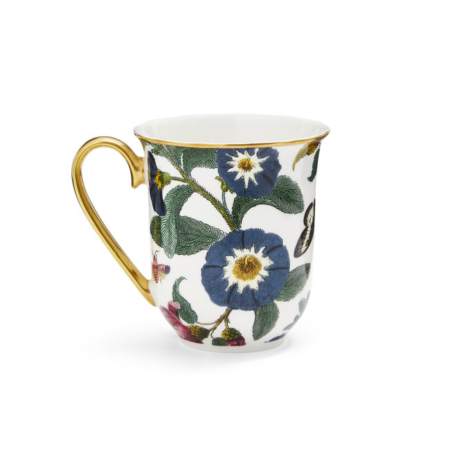 Creatures of Curiosity White Floral Mug