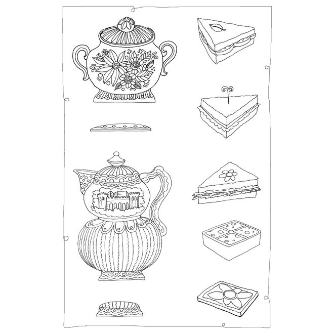 Tea Party: A Color, Punch Out, & Play Set