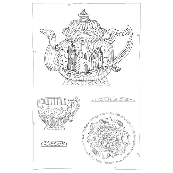 Tea Party: A Color, Punch Out, & Play Set