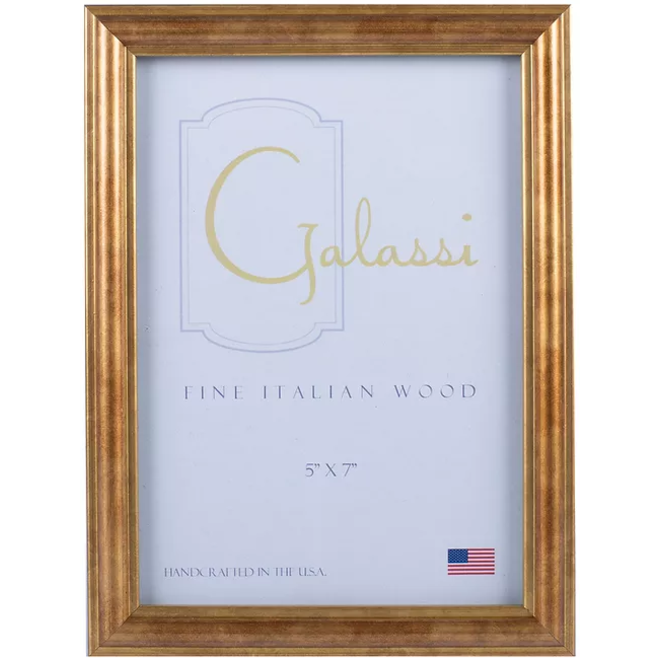Galassi 5 inch x 7 inch Gold Dune Picture Frame