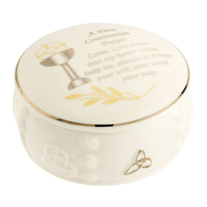 Belleek First Communion Prayer Box