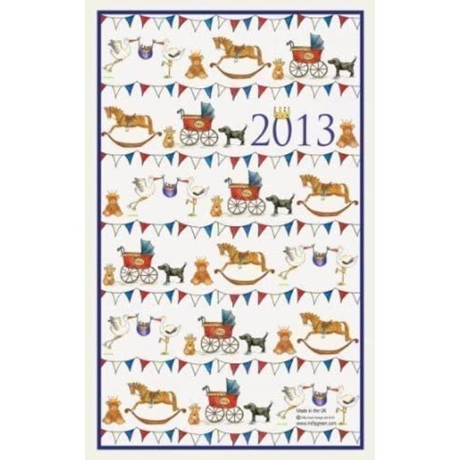 Milly Green Royal Baby 2013 Tea Towel