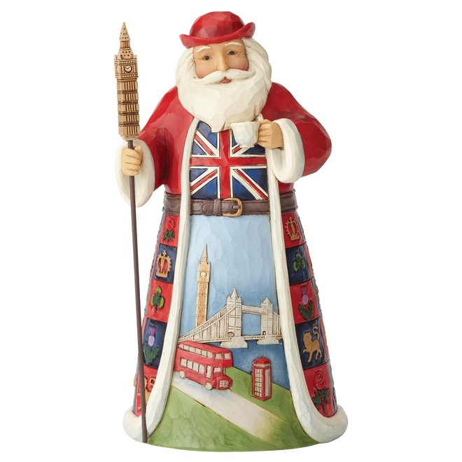 Jim Shore 'A British Christmas' British Santa Figurine