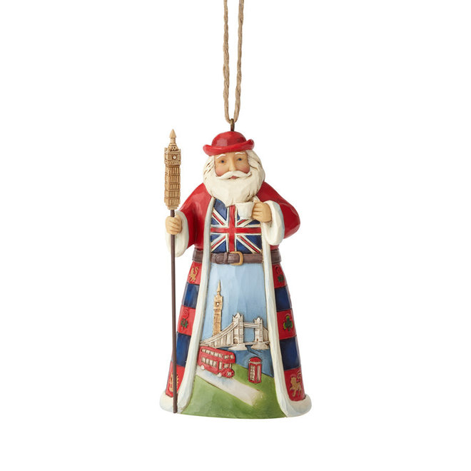 Jim Shore British Santa Ornament