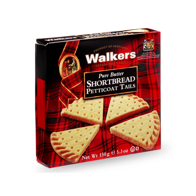 Walkers Pure Butter Shortbread Petticoat Tails 150g