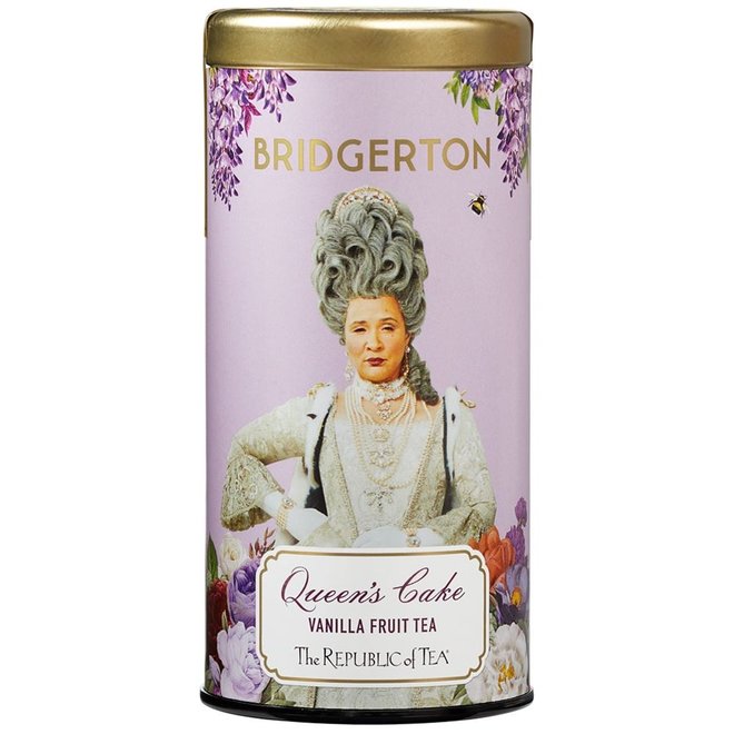 Republic of Tea Bridgerton Queen's Cake Vanilla Fruit Rooibos 36s
