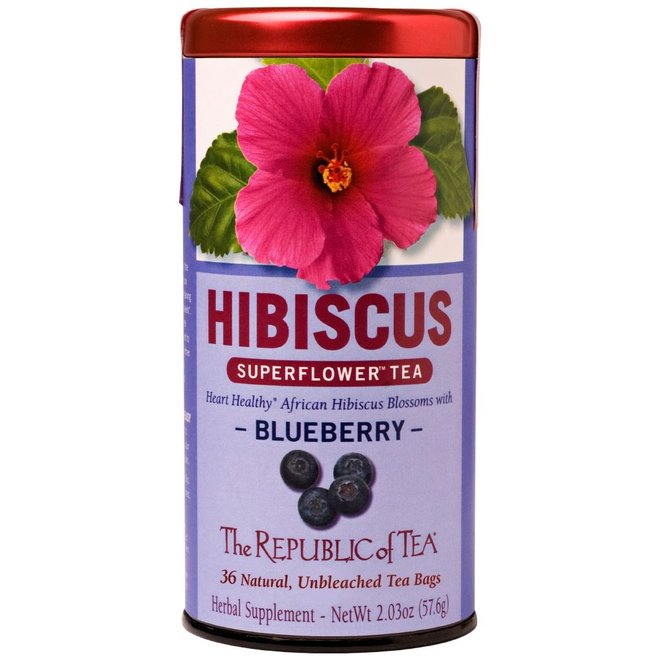 Republic of Tea Blueberry Hibiscus Herbal 36s