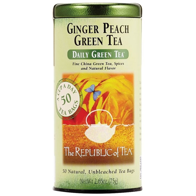 Republic of Tea Ginger Peach Green 50s