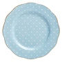 Polka Blue Vintage Salad Plate