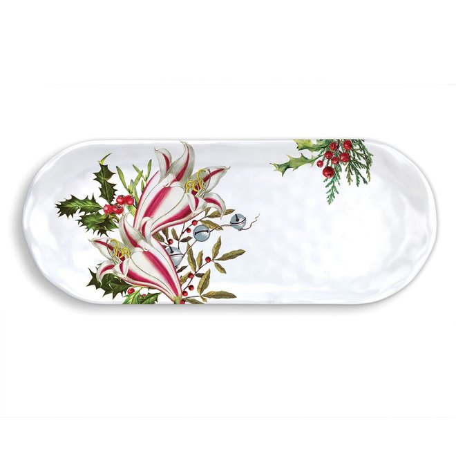 Michel Christmas Bouquet Melamine Accent Tray