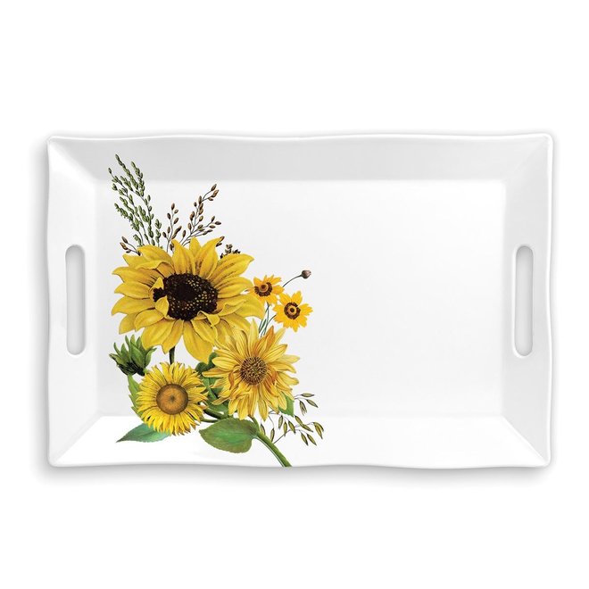Sunflower Melamine Serveware Large Tray