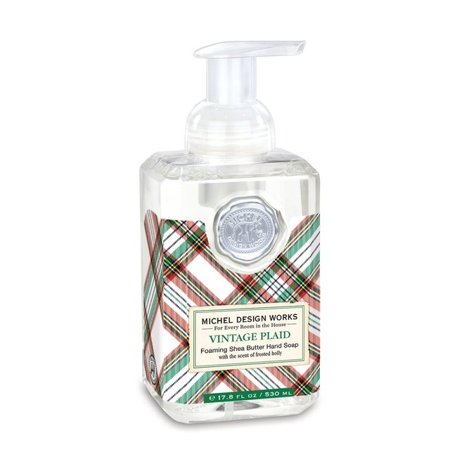 Vintage Plaid Foaming Soap